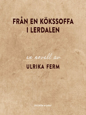 cover image of Från en kökssoffa i Lerdalen